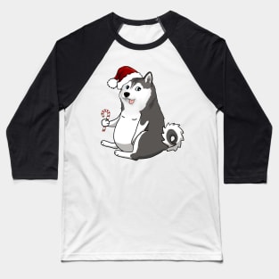 christmas husky doge meme Baseball T-Shirt